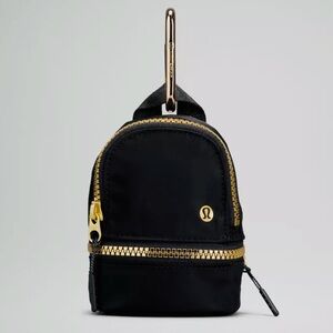 Lululemon City Adventure Nano Backpack in Black & Gold